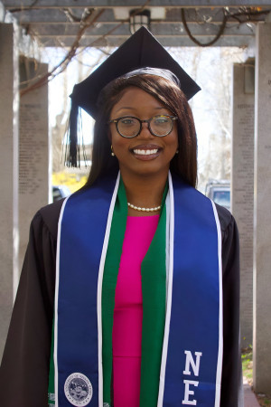 2022 Toyota Making Life Easier scholarship recipient Oluwatusin Diyan poses for her graduation photo.