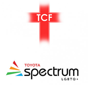 BPG TCF and Spectrum LGBTQ+ logos